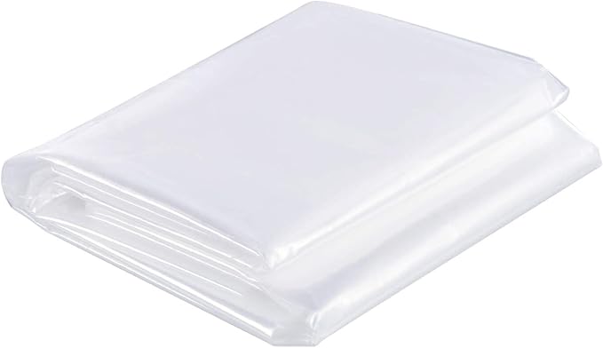 TopSoon 2PK Clear Plastic Mattress Bag - Moving & Storage Cover for Mattress or Box Spring - Heavy-Duty Disposal Supplies (1.5mil, Queen 60" x 14" x 100")