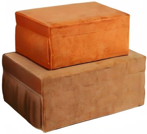 HofferRuffer Velvet Decorative Boxes, Jewelry Boxes Storage Accessory Organizer Boxes with Elegant Handle Decor, Classic Velvet Set of 2 Pieces (Brown) - Image 10