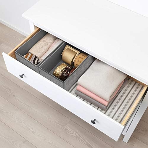 Criusia Foldable Underwear Drawer Organizer, Closet Dividers, Storage Box for Clothes, Socks (6 Bins, Gray) - Image 8