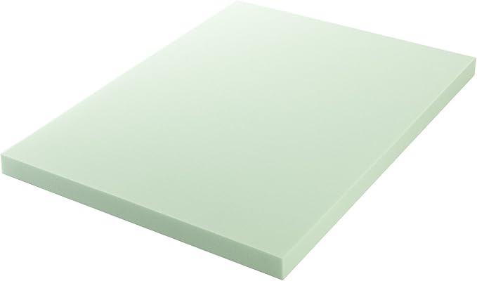 ZINUS 4 Inch Green Tea Memory Foam Mattress Topper, Dorm Bedding, Pressure-Relieving Layer, Ideal for Back Pain Relief, Compact WONDERBOX Packaging, CertiPUR-US Certified, Twin
