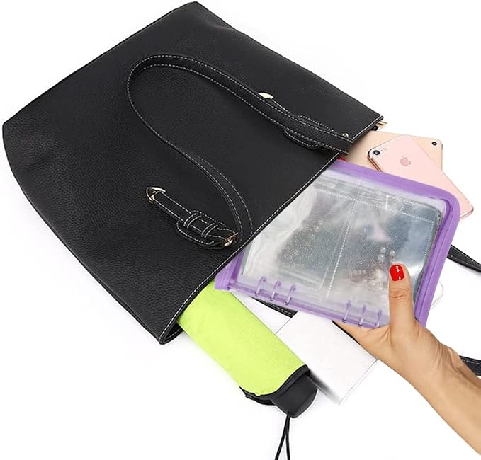 Bracelet Holder Travel Jewelry Organizer Case Transparent Jewelry Storage Book for Earring Necklace Ring with Small Clear Zippered Pouch - Image 7