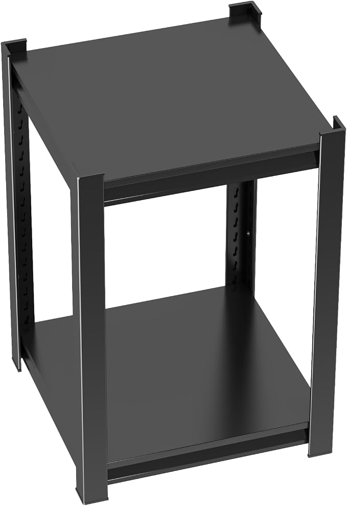 2-Tier Small Shelving, 14''W*12''D*22''H Metal Storage Shelf ,500 lbs Heavy Duty Unit Shelves, Upgraded Reinforced Double-Layer Columns for Kitchen Bedroom, Bookshelf, Living room, Coffee rack by Beaunatixx
