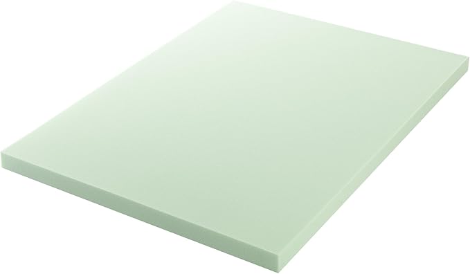 ZINUS 3 Inch Green Tea Memory Foam Mattress Topper, Dorm Bedding, Pressure-Relieving Layer, Ideal for Back Pain Relief, Compact WONDERBOX Packaging, CertiPUR-US Certified, Twin
