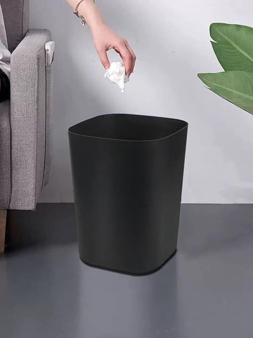 Besli 2 Gallon Small Trash Can Garbage Can Wastebasket for Bathroom Bedroom Kitchen Office (Black, 2 Pack) - Image 7
