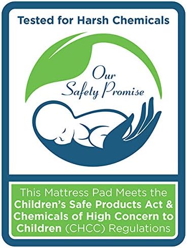 Sealy Baby Organic Cotton Top Breathable Fitted Waterproof Infant Crib Mattress Protector Pad and Toddler Bed Cover, Durable and Comfortable Topper, Machine Washable, 52” x 28”- White