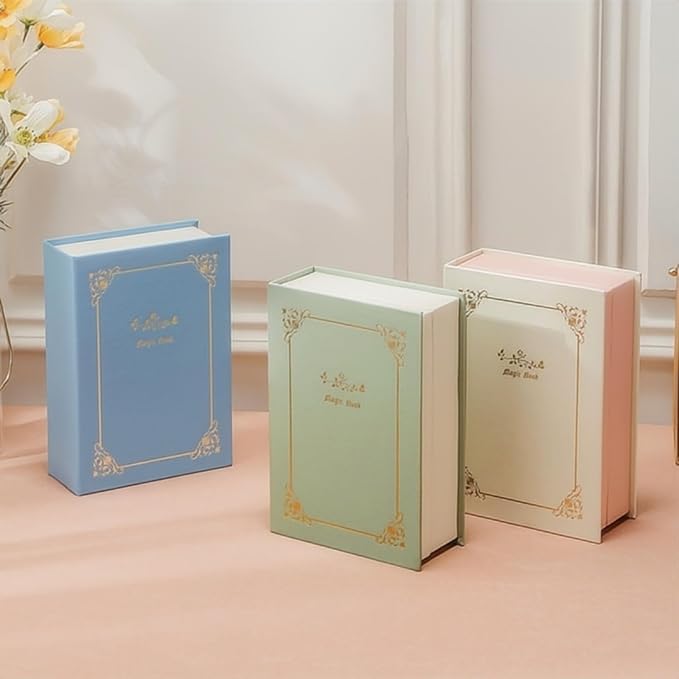 PU Leather Book Jewelry Organizer Box with Magnetic Closure, Stylish Jewelry Box for Women and Girls,Travle Jewelry Case for Rings Necklaces Earring (Ashy Pink) - Image 9
