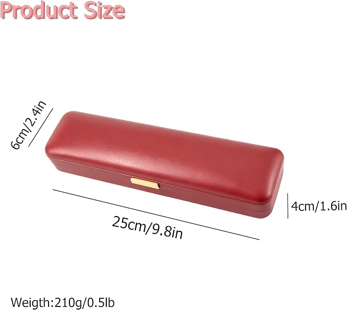 Luxury Burgundy Leather Jewelry Box with Soft Velvet Lining, Elegant Storage Case for Necklaces, Earrings, Bracelets & Watches, Small Travel Organizer Skin-friendly Artificial Leather Cover Gift - Image 8