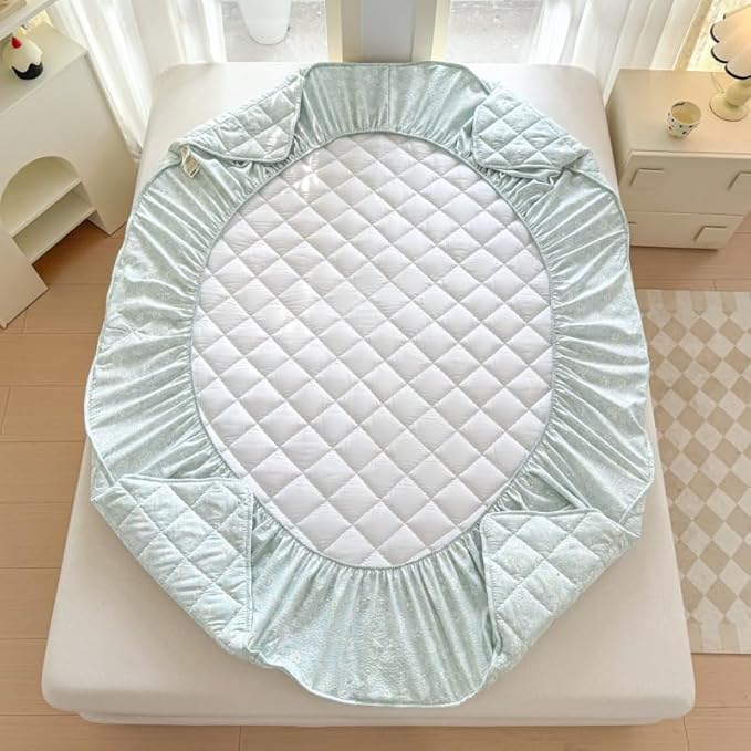 Mattress Protector, Soft Breathable Noiseless Mattress Cover with Stretchable Pockets for 6-11 inches Mattress, Machine Washable (01,Twin 36"x75")