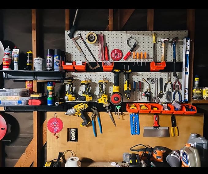 Ultrawall 2 Pcs Metal Pegboard Wall Panels, Peg Boards for Garage Tool Storage - Image 8