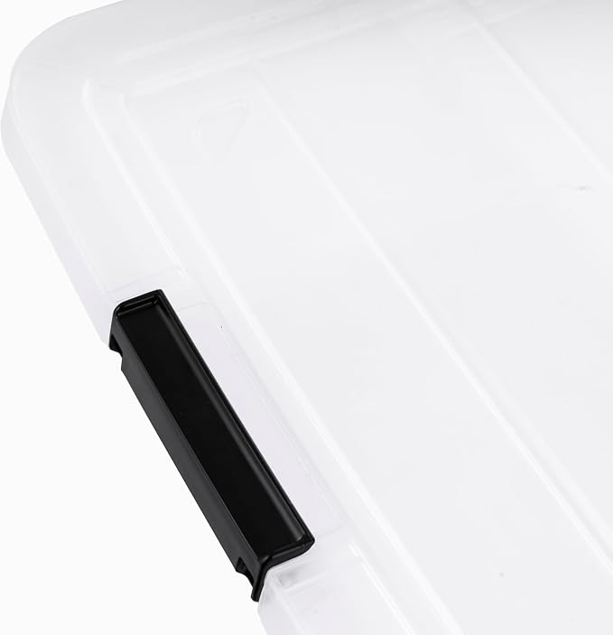 IRIS USA 6-Pack Clip Box with Latching Lids, 18 Quart Craft Storage Bins, Art & Writing Supply Containers for Home, Office & Classroom Organization - Image 8