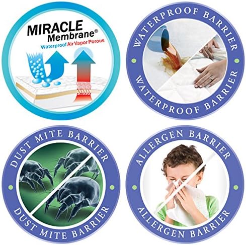 Protect-A-Bed, Premium Cotton-Terry Mattress Protector, Waterproof, 5-Sided, Full