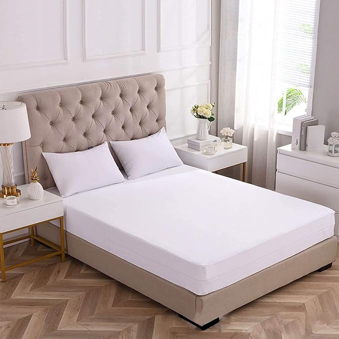 Zippered RV Bunk Mattress Protector for 30x75 Narrow Twin Bed 100% Waterproof 6 Sided Complete Matress Cover Encasement 9-12" Deep