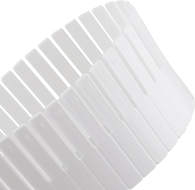 JOIKIT 64 Pack White Plastic DIY Grid Drawer Dividers, Adjustable Drawer Divider Organizer, Household Storage Makeup Socks Underwear Organizer - Image 6
