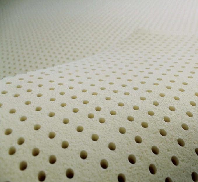 7 Zone Green Natural Organic Latex Mattress Topper Queen Size - 2 inch - Soft Plush Pillow Top - GOLS Certified Latex Foam Bed Pad for Side Sleepers Zonal Support Durable and Breathable