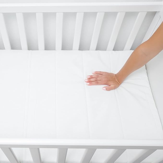 Bistras Deluxe Waterproof Zippered Crib Mattress Cover, 28" x 52", Standard Size, Vinyl, Keeps Mattress Fresh & Clean, Machine Washable