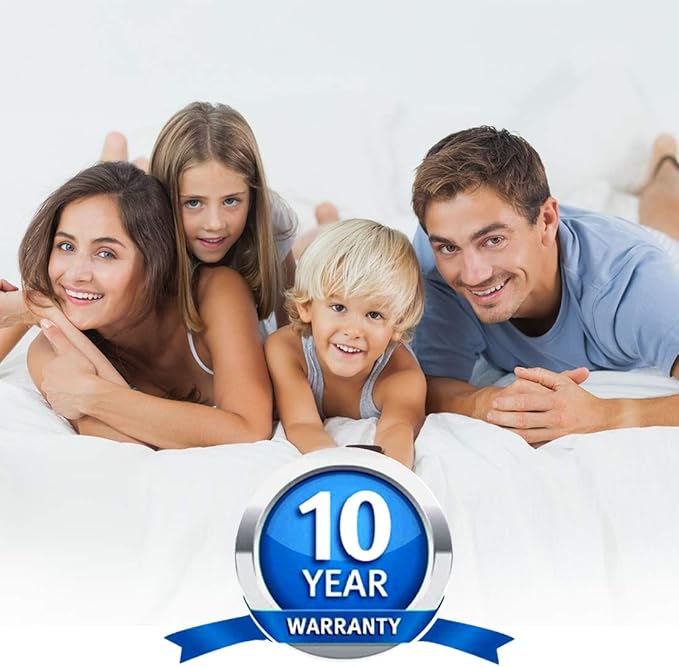 California King Size Quilted Fitted Waterproof Mattress Pad, Premium Hollow Material Filling Mattress Protector, Breathable, Quiet, Cooling, Machine-Washable Mattress Cover with 21” Deep Pocket