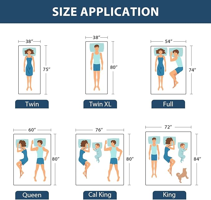 3 Inch Gel Memory Foam Mattress Topper California King Size - Cooling Blue Foam Pad for Pressure Relief, CertiPUR-US Certified, Comfortable Bed Topper