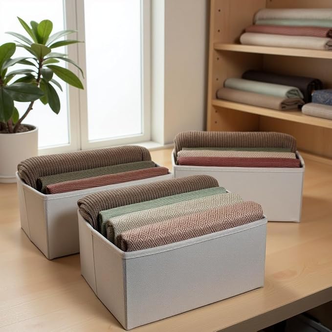 7 Pcs PLIIO Large Filers, Foldable Clothes Organizer, Space-Saving Closet and Suitcase solution, Wrinkle-Free Storage Solution for Home and Travel, Wardrobe Organizer and Clothes Folder - Image 9