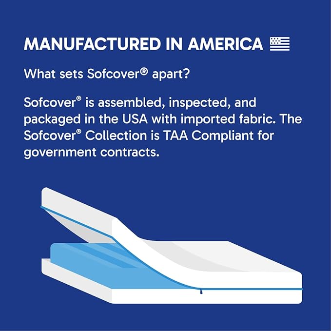 Sofcover® Ultimate Mattress Encasement- California & Hotel King, 72x80-84x9-15(D), Waterproof, Hypoallergenic, Certified Bed Bug Protection, Breathable, Protective Barrier from Stains
