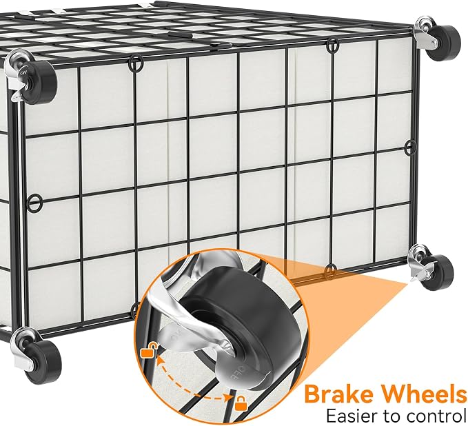 WOWLIVE Laundry Hamper with Wheels,Metal Wire Frame Rolling Laundry Basket 3 Section with Removable bags,150L Dirty Clothes Hamper Organizer Dorm Room Storage for Bedroom,Bathroom,Black and White - Image 7