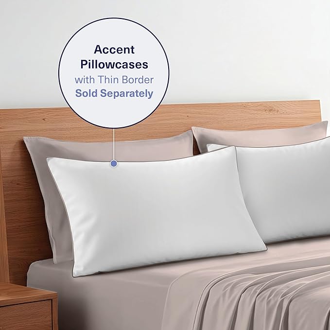 Kickoff Viscose Bamboo Sheets California King Size 4-pc 100% Organic Bamboo Viscose Bed Cooling Sheets Cal King Set Cool Bedding for hot Sleepers Sheet, Flat, Fitted, Pillowcases (Dark Grey, CK)