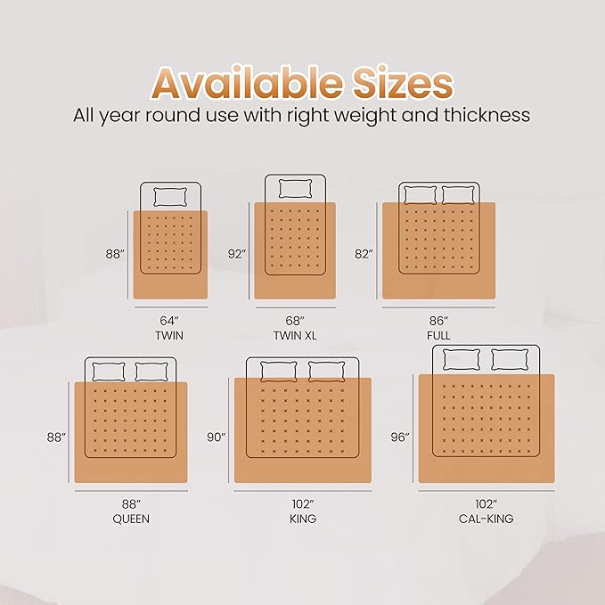 Utopia Bedding Queen Comforter Duvet Insert, Quilted Burnt Orange Comforter with Corner Tabs, Box Stitched Down Alternative Comforters Queen Size 88 x 88 inches