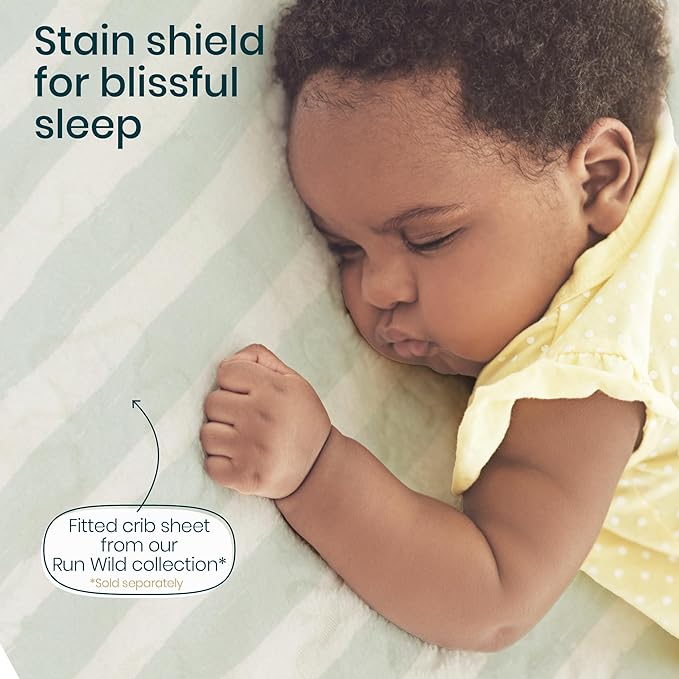 Tutti Bambini 100% Waterproof Bassinet Mattress Protector - Premium 100% Cotton Bassinet Mattress Pad Cover, Soft & Breathable, Machine Washable, Compatible with CoZee® Bassinets (31.8 x 20 in)