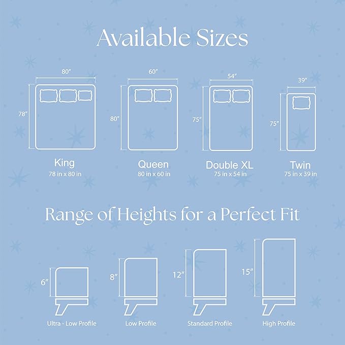 Snuze Soft Terry Mattress Protector – Queen Size, Waterproof Cover – Soft, Breathable, Machine Washable, Fits Up to 20” Deep Mattress