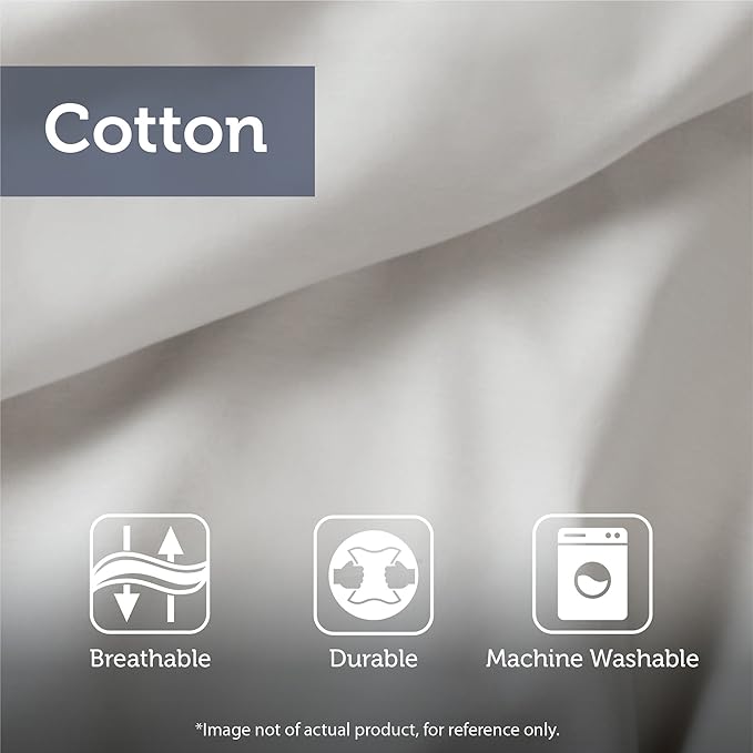 Madison Park King Mattress Protector Pad Waterproof Bed Cover, Breathable 300TC Sateen Cotton, Diamond Quilted Topper, Quiet Nights, Fitted Pocket Fits Up to 18 Inch, Machine Washable, White