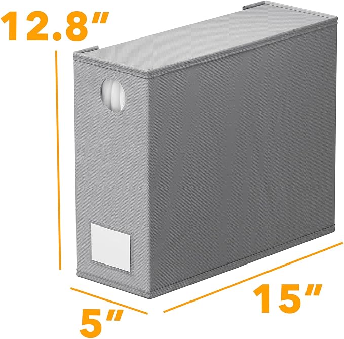 SpaceAid 6 Pack Bed Sheet Organizers and Storage, Foldable Sheet Organizer with Window for Linen Closet, Set Folder Keeper for Queen & King Size Bedding Storage (Gray) - Image 7