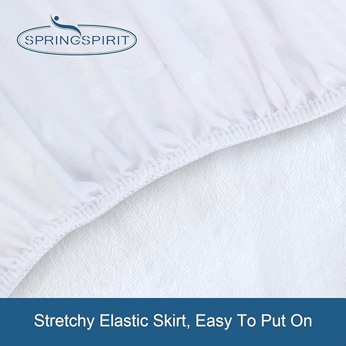 Twin Mattress Protector Waterproof Soft & Breathable Terry, Noiseless Twin Mattress Cover Fitted Sheets up -14'' Mattress Protector for Kids Bed Cover Mattress Pad Protecor Machine Wash