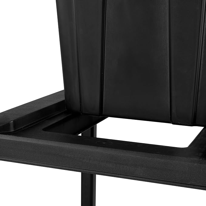 Sterilite 4 Tier Tote Rack, Vertical Plastic Organizer with 4 Pack 27 Gallon Industrial Storage Totes, Black - for Garages, Workshops, or Basements - Image 9