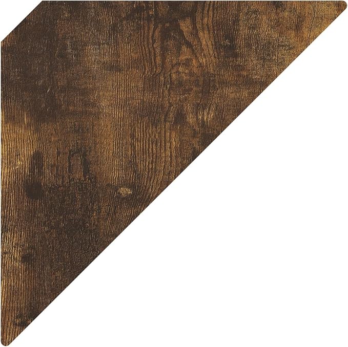 Furinno Rossi Triangle Floating Shelves for Wall, Set of 3 Geometric Corner Shelf, Wall Mounted Shelves for Bathroom, Home Office, Living Room, Amber Pine - Image 7