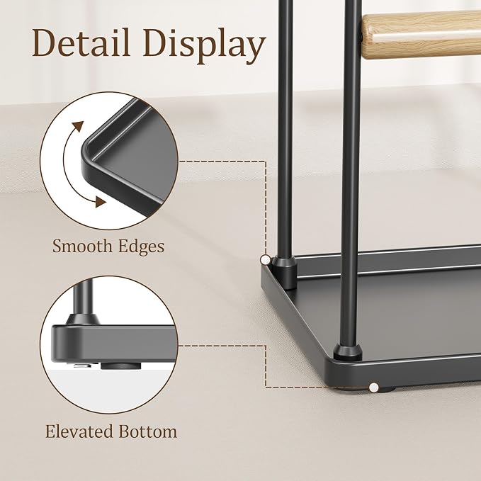3 Tier Black Jewelry Stand, Necklace Organizer, Earring Holder with 44 Holes and 9 Hooks, for Necklaces, Bracelets, Rings - Image 7