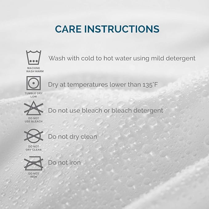 LUCID Premium Waterproof Mattress Protector, Twin Size – Fitted Sheet Style, Machine Washable – Cotton Terry Top Cover – Dorm Room Essential – White