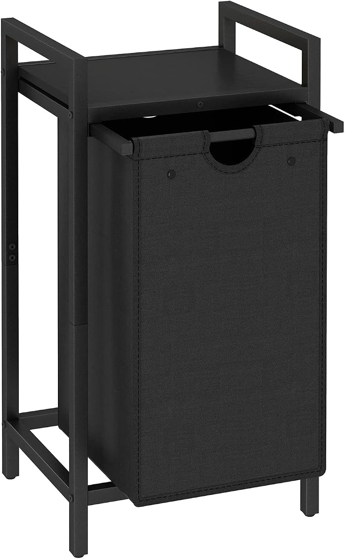 LAATOOREE Laundry Hamper, Two-Color Laundry Basket with Removable Laundry Bag and Top Shelf, Clothes Hamper for Samll Space,Laundry Room, Bedroom, Bathroom - Image 8