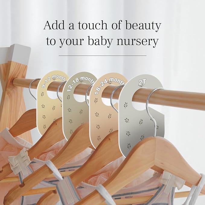 Eli with Love Baby Closet Dividers (Leaves) - Ideal Baby Clothes Dividers – Organize Nursery Closet Hangers by Size/Age - Image 7