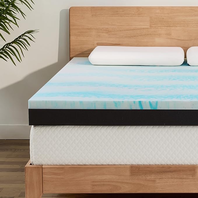 Extra Firm Mattress Topper King Size 3 Inch, Pain Relieving Foam Bed Topper for Extra Support, Gel Memory Foam&High-Density Foam Mattress Pad, CertiPUR-US Certified