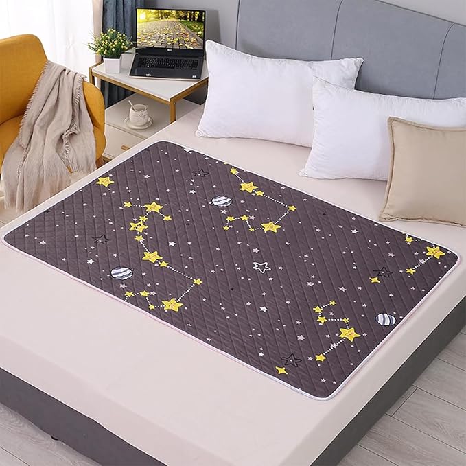 2 PCS 27.5 * 35.5 Inches Bed Pads Washable Waterproof, Potty Training Pads, Waterproof Mattress Protector and Bed Sheets for Incontinence Protection, Washable and Reusable Mattress
