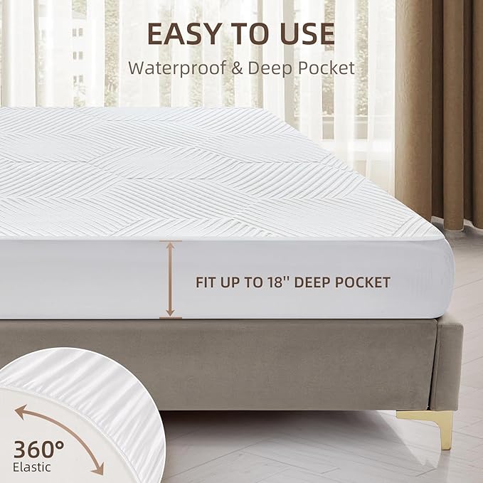 Multizone Waterproof Heated Mattress Pad, Individual Body &Feet Electric Mattress Bed Warmer 9 Heat Settings, 1-12Hours Auto Off, Deep Pocket, Fast Heating, Machine Washable Cal King 72" x 84"