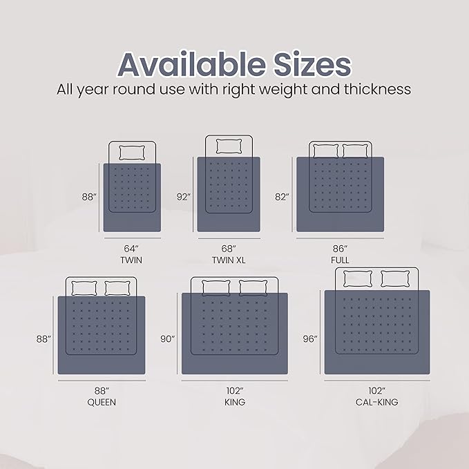 Utopia Bedding Queen Comforter Duvet Insert, Quilted Navy Comforter with Corner Tabs, Box Stitched Down Alternative Comforters Queen Size 88 x 88 inches
