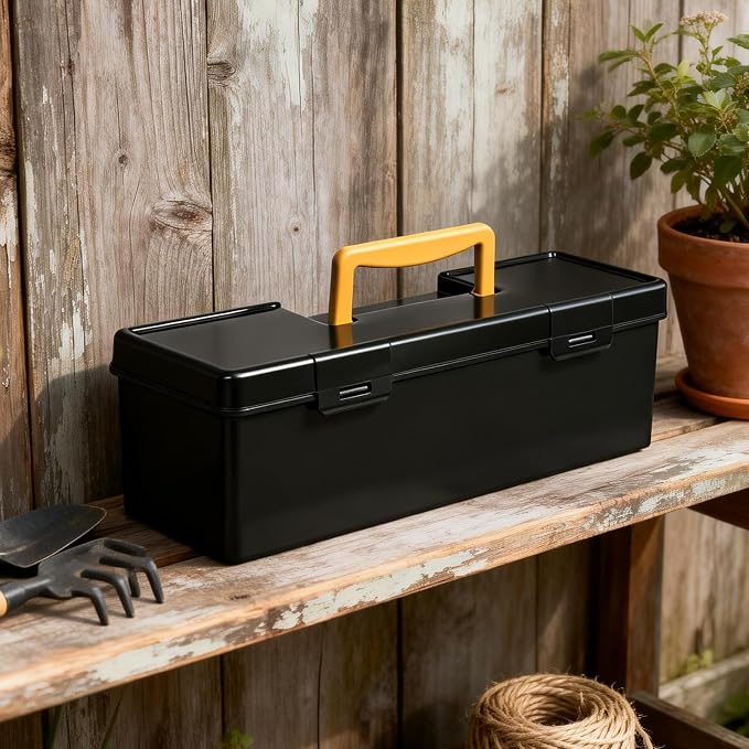 tutata Seed Packet Organizer Box Plastic Portable Seed Packet Storage Box, Seed Storage Organizer - Black - Image 8