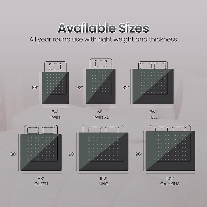 Utopia Bedding Queen Comforter Duvet Insert, Reversible Black/Grey Quilted Comforter with Corner Tabs, Box Stitched Down Alternative Comforters Queen Size 88 x 88 inches