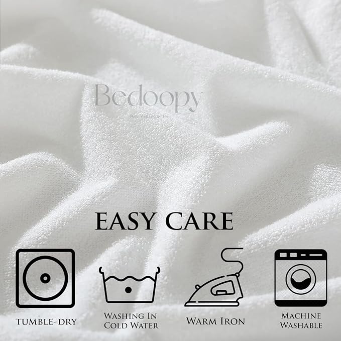 28X75 Cot Bed Waterproof Mattress Protector Pad Cover RV Bunk & Truck Sleeper Soft Terry Cotton White Luxury RV Mattress Protector 6" Inch Deep Pocket Easy Care
