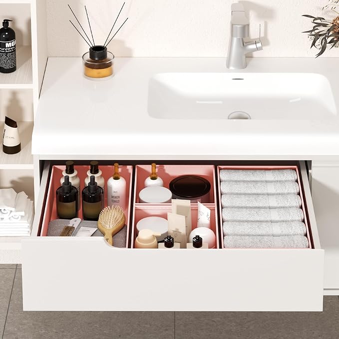 DIMJ Drawer Organizer Clothes - 20 Pack Closet Drawer Organizer Bins for Baby Clothes Storage, Fabric Dresser Organizer for Nursery Bedroom, Foldable Small Drawer Dividers for Underwear Socks - Image 6