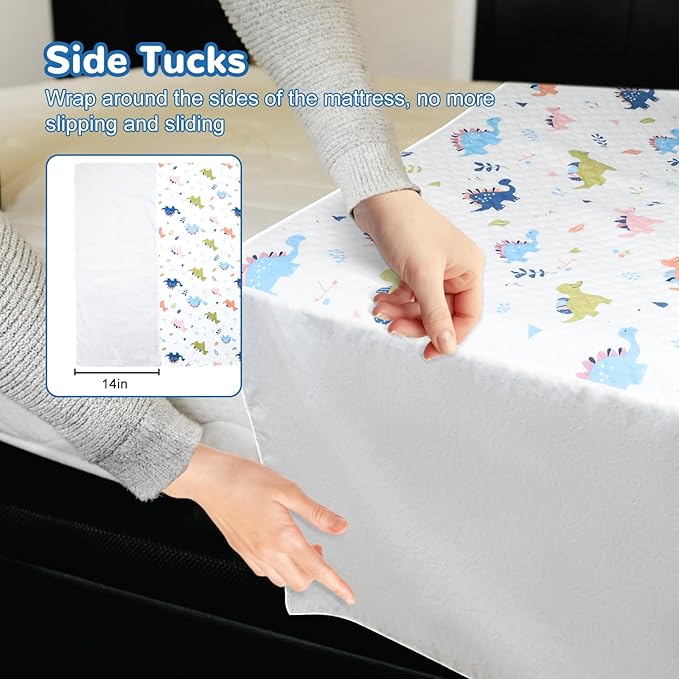 MooMoo Baby Waterproof Potty Training Pad Nighttime Reusable Underpad Mattress Sheet Protector Mat Leakproof Pee Pad for Kids Bedwetting