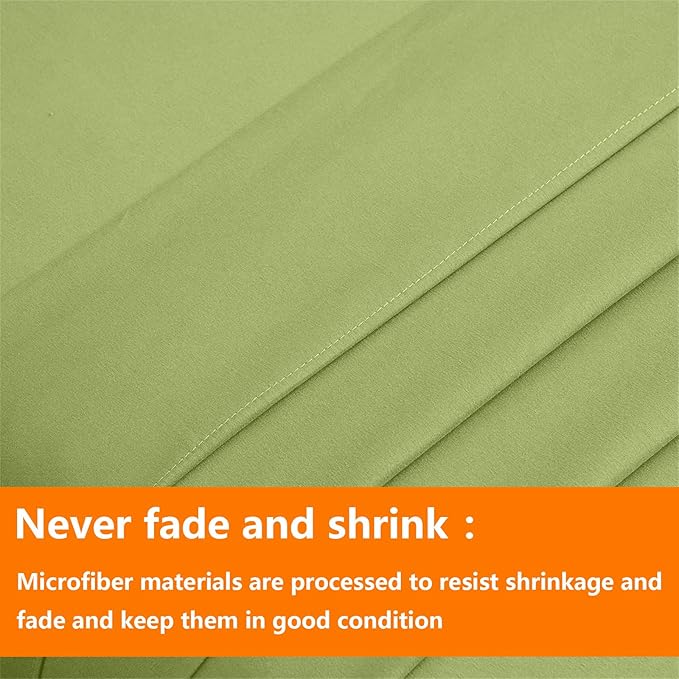TAIMIT Sage Green King Size Comforter Set - 7 Pieces, Bed in a Bag Bedding Sets with All Season Soft Quilted Warm Fluffy Reversible Comforter,Flat Sheet,Fitted Sheet,2 Pillow Shams,2 Pillowcases