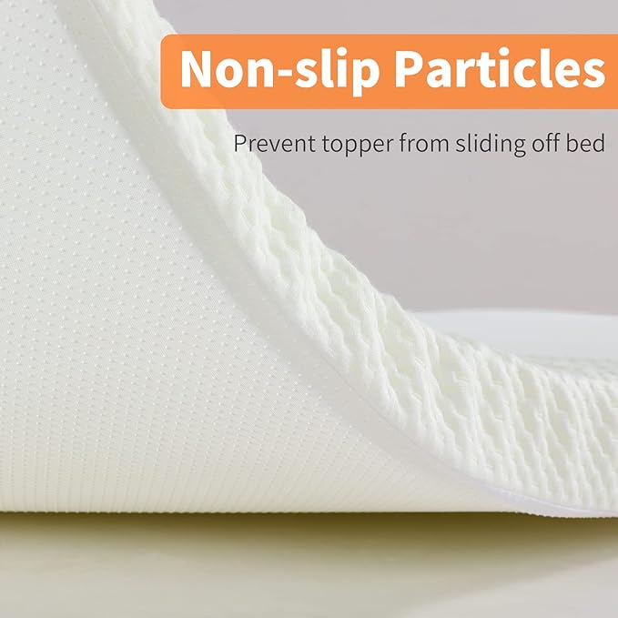 HOMBYS Memory Foam Bed Mattress Topper with Removable Cover, Massage Table Mattress Topper with Elastic Bands, Non-Slip Lash Bed Cushion Only, 73"x29"x2"