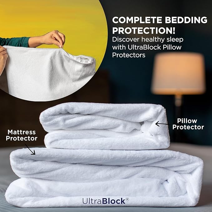 UltraPlush Full Waterproof Mattress Protector - Bedwetting, Bed Cover