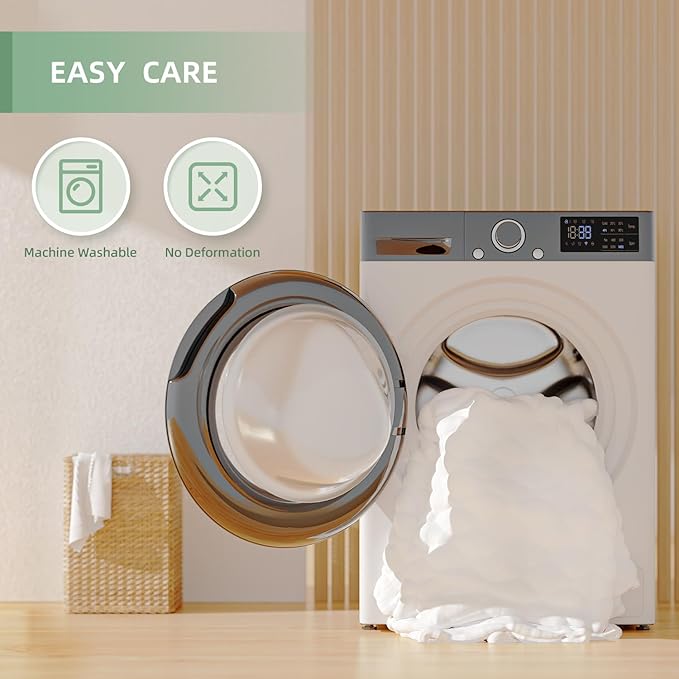 King Size Mattress Protector, Waterproof Pad Cover, Soft, Breathable,Noiseless, 6-18 Inch Deep Pocket, White for Home Hotel Bedroom,Easy wash